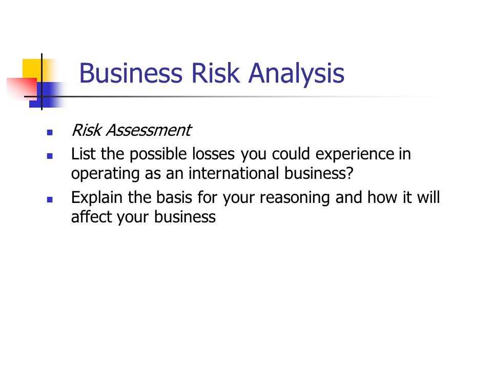 Industry risk analysis
